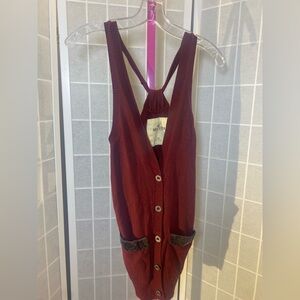 Hollister Maroon Sleeveless Top